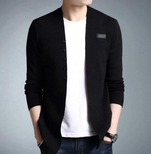 Cárdigan Slim Fit con Botones — Estilo Casual Elegante