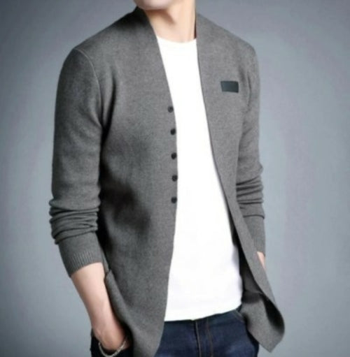 Cárdigan Slim Fit con Botones — Estilo Casual Elegante
