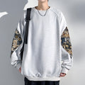 Sudadera Oso Bordado Estilo Chino — Patchwork Único